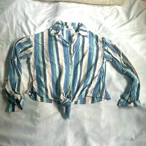 Self Contrast blouse. Size XS